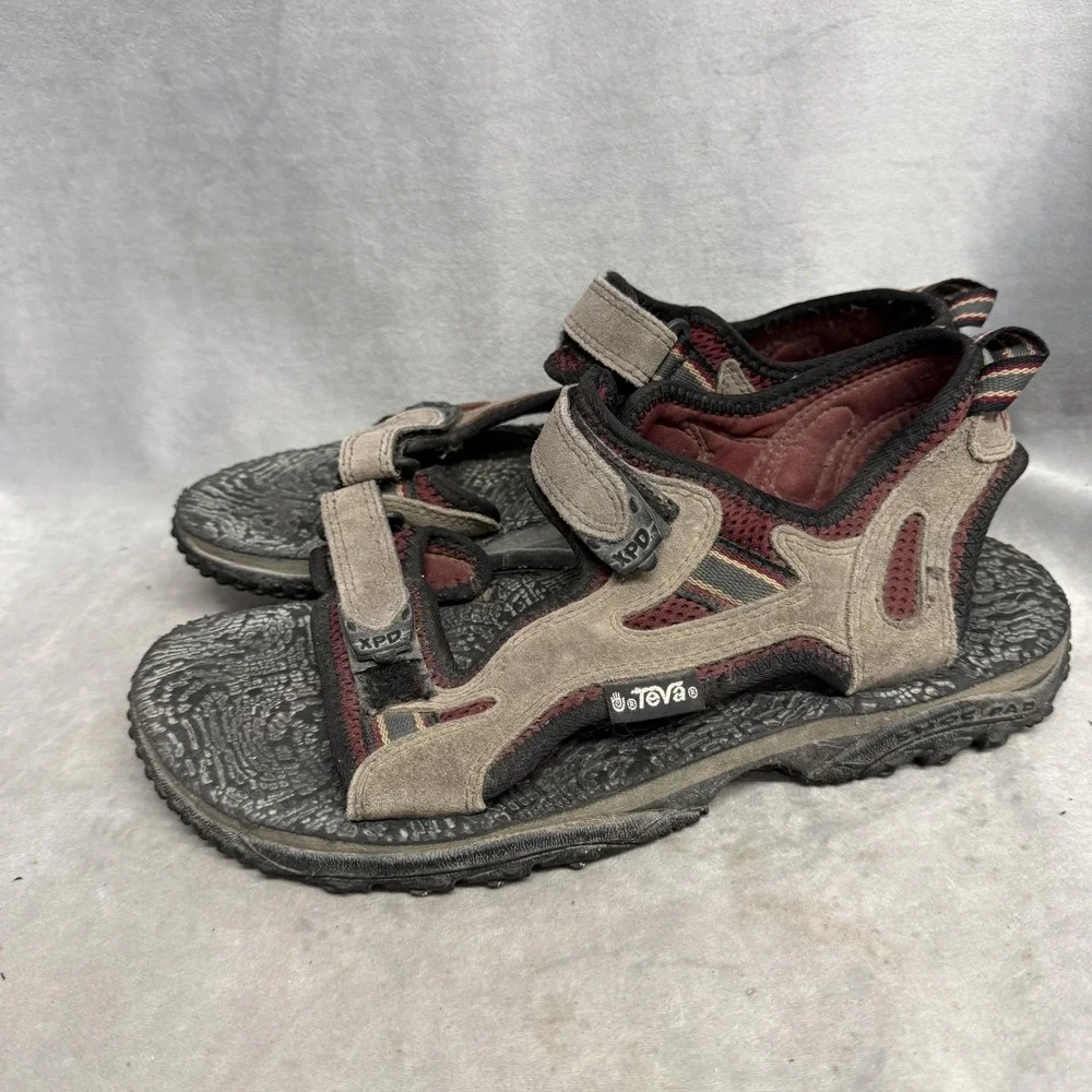 Teva Sandals Shoes Mens Size 11 Brown XPD 6702 Suede Hiking‎ Outdoor Trail